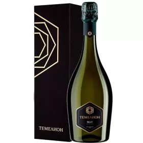 Вино игристое ЗГУ Кубань Долина Лефкадия ТЕМЕЛИОН ВИНТАЖ в подарочной упаковке